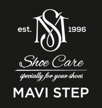 step, mavi, mavi step, shoes, specially, specially for your shoes, care, shoe, shoe care, 1996, est, est., est.1996, ms, sm