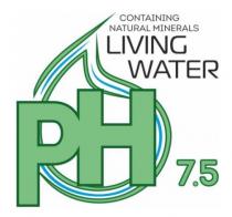 рн, 7,5, 7,5, ph, ph 7,5, water, living, minerals, natural, containing, containing natural minerals living water