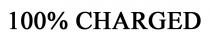 charged, %, 100, 100%, 100% charged
