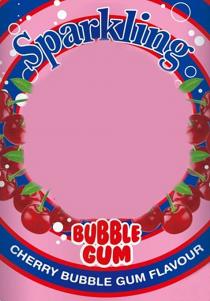 flavour, gum, bubble, cherry, cherry bubble gum flavour, sparkling