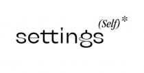 self, settings, settings self