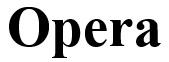 opera