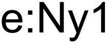 е, 1, ny, ny1, e, e:ny1