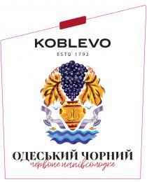 напівсолодке, червоне, червоне напівсолодке, чорний, одеський, одеський чорний, 1792, estd, koblevo, koblevo estd 1792