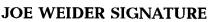 joe weider signature, joe, weider, signature