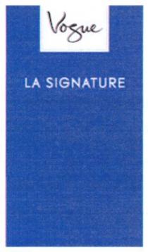 vogue, la signature, signature