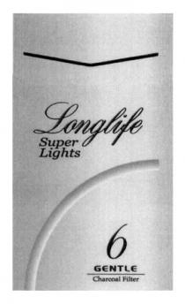 longlife, super lights, super, lights, 6, gentle, charcoal filter, charcoal, filter