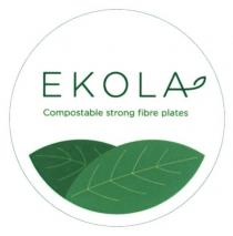 ekola, compostable strong fibre plates, compostable, strong, plates, fibre