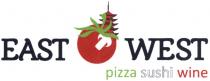 east west, east, west, pizza sushi wine, pizza, sushi, wine