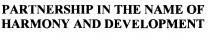 partnership in the name of harmony and development