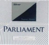 parliament, silver, super slims, super, slims, original recessed filter, original, recessed, filter