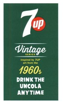 7up, 7, up, vintage series, vintage, series, inspired by 7up art from the 1960s, inspired, art, 1960, drink the uncola anytime, drink, uncola, anytime