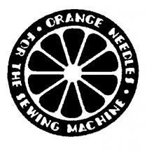 orange needles for the sewing machine