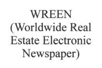 wreen, worldwide real estate electronic newspaper, worldwide, real, estate, electronic, newspaper