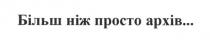більш ніж просто архів, більш, просто, архів