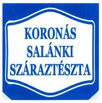 koronas salanki szarazteszta, koronas, salanki, szarazteszta