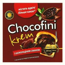 chocofini krem, chocofini, krem, гарантія якості, гарантія, якості, містить вдвічі більше какао, містить, вдвічі, більше, какао, з шоколадним смаком, шоколадним, смаком