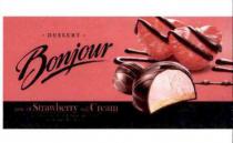 bonjour dessert, bonjour, dessert, taste of strawberry and cream, taste, strawberry, cream, collection of delicious desserts with marshmallows, collection, delicious, desserts, marshmallows