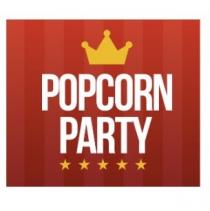 popcorn party, popcorn, party