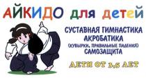 айкидо для детей, айкидо, детей, суставная гимнастика акробатика (кувырки, правильные падения) самозащита, суставная, гимнастика, акробатика, кувырки, правильные, падения, самозащита, дети от 3,5 лет, дети, 35, лет