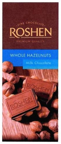 premium quality, premium, quality, roshen, fine chocolate, fine, chocolate, whole hazelnuts, whole, hazelnuts, milk chocolate, milk, chocolate