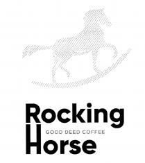 rocking horse, rocking, horse, good deed coffee, good, deed, coffee
