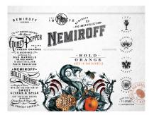 nemiroff blends, nemiroff, blends, since 1872, since, 1872, nemiroff co., co., co, the inked collection, inked, collection, its 16th century inspired, 16, century, inspired, all-natural, all natural, all, natural, honey pepper, honey, pepper, recipe, fresh orange, fresh, orange, flavorings, mellowing it in oak barrels for three months to create an all new taste sensation, mellowing, oak, barrels, three, months, create, all, new, taste, sensation, bold orange, bold, orange, in bright clean with just the right hint of sweet citrus&spice, bright, clean, right, hint, sweet, citrus&spice, citrus spice, citrus, spice, &, bip chilled shots or mie with orange juice&ginger ale, bip, chilled, shots, juice, ginger, ale, the perfect cocktail, perfect, cocktail, aged in oak barrels, aged, pure water, pure, water, alcohol of lux class, alcohol, lux, class, natural honey, natural, honey, proprietery 11-stage filtration system, proprietery, 11, stage, filtration, system, chilt pepper, chilt, pepper