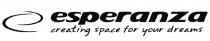 esperanza creating space for your dreams, esperanza, creating, space, dreams, e, е