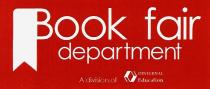 book fair department, book, fair, department, a division of dinternal education, division, dinternal, education