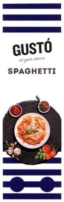 spaghetti, service, gusto at your service, gusto