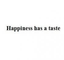 happiness has a taste