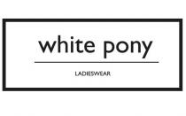 ladieswear, pony, white, white pony