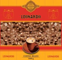leonardo coffee beans 1000g, leonardo, coffee, beans, 1000, g