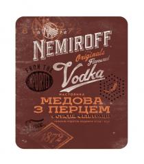 n, since 1872 ukr, since, 1872, ukr, nemiroff, the originals, originals, from the imported, from, imported, vodka, flavoured, настоянка медова з перцем, настоянка, медова, перцем, 9 стадій фільтрації, 9, стадій, фільтрації, унікальна рецептура поєднання перцю і меду, унікальна, рецептура, поєднання, перцю, меду