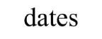 dates