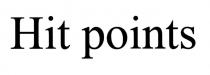 hit points, hit, points