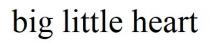 big, big little heart, heart, little