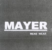 mayer, mens wear