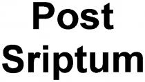 post, sriptum