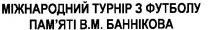 міжнародний турнір з футболу пам`яті в.м. баннікова, міжнародний, турнір, футболу, пам`яті, баннікова