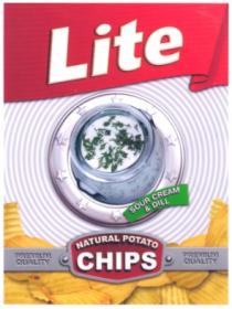 lite, natural potato, chips, sour cream, oill, premium, quality