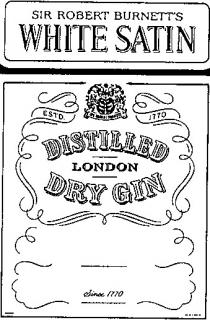 white satin distilled dry gin