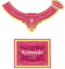 krimsekt, 2001, semi-sweet, sweet, classic method