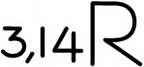 3,14, 3,14 r, r