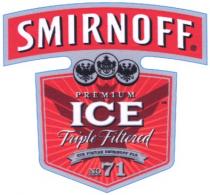 ісе, smirnoff, premium, ice, triple filtered, no 71, 71