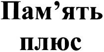 пам`ять плюс, пам`ять, плюс
