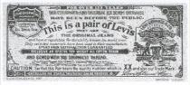 this is pair of levi`s, silver medal, for over 135 years, have been before the public, they are the original jeans, only selected materials have been used manufacture, evry pair satisfaction guaranteed, caution