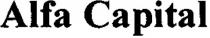 alfa capital, alfa, capital
