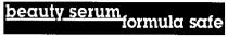 beauty serum, beauty, serum, formula safe, formula, safe