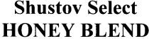 shustov select, shustov, select, honey blend, honey, blend